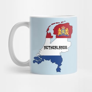 Netherlands flag & map Mug